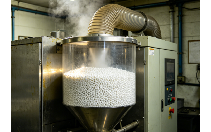 注塑生產(chǎn)中塑料原料干燥怎么把控